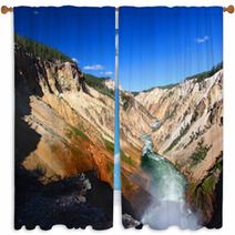 Grand Canyon Of The Yellowstone River Window Curtains 69205388