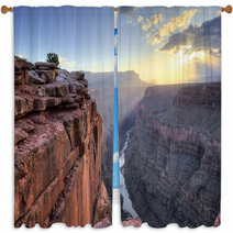 Grand Canyon Toroweap Point Sunrise Window Curtains 55391354