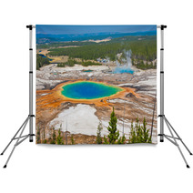 Grand Prismatic Spring In Yellowstone National Park Backdrops 51528309