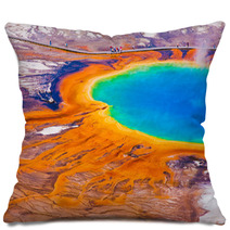 Grand Prismatic Spring In Yellowstone National Park Pillows 51496286