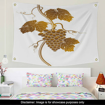 Grapes Silhouette Wall Art 13598789