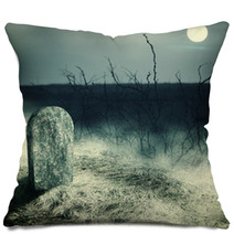 Gravestone On Old Cemetery Pillows 55921515