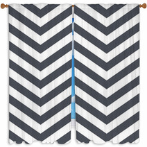 Gray And White Chevron Pattern Window Curtains 54568583