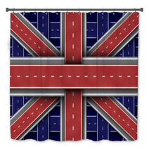 Great Britain Road Flag Bath Decor 47189061