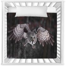 Great Grey Owl Lat. Strix Nebulosa Nursery Decor 40033487
