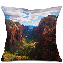 Great Landscape In Zion National Park,Utah,USA Pillows 51528440