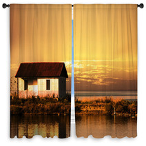 Great Resting House In Paradise Window Curtains 58535458