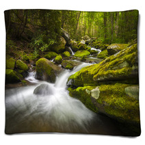 Great Smoky Mountains National Park Gatlinburg TN Waterfalls Blankets 48384499
