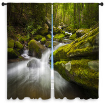 Great Smoky Mountains National Park Gatlinburg TN Waterfalls Window Curtains 48384499