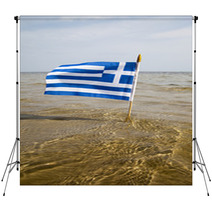 Greece Flag. Backdrops 68075567