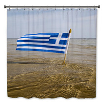 Greece Flag. Bath Decor 68075567