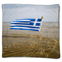Greece Flag. Blankets 68075567