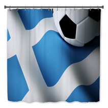 Greek Flag, Football Bath Decor 65312412