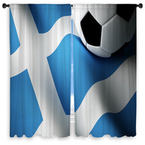 Greek Flag, Football Window Curtains 65312412