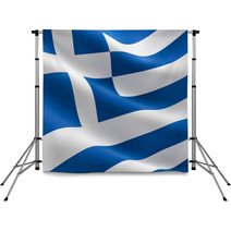 Greek Flag - Hellenic Republic Backdrops 58763467