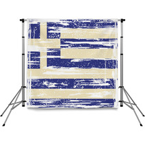 Greek Grunge Flag. Vector Illustration Backdrops 62941897
