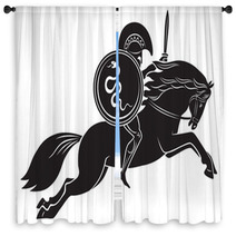 Greek Warrior Window Curtains 55734914