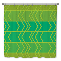 Green Abstract Seamless Pattern With Arrows Bath Decor 71830695