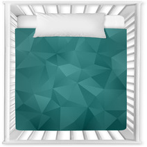 Green Blue Abstract Irregular Triangle Pattern Background Nursery Decor 66433983