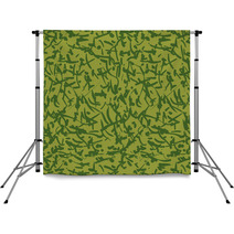 Green Camouflage With Spots Backdrops 65503422