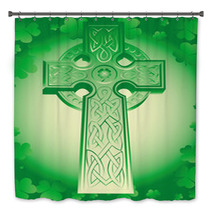 Green Celtic Cross Bath Decor 30088403