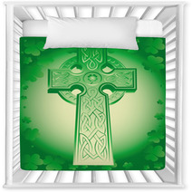 Green Celtic Cross Nursery Decor 30088403