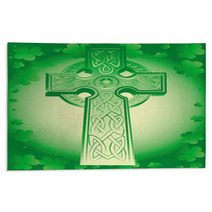 Green Celtic Cross Rugs 30088403