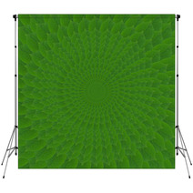 Green Circles From Leaves Backdrops 71279572