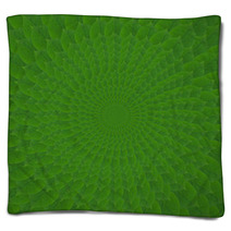 Green Circles From Leaves Blankets 71279572