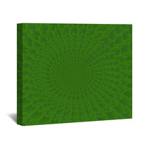 Green Circles From Leaves Wall Art 71279572