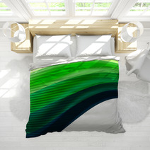 Green Eco Abstract Line Composition Bedding 66186902