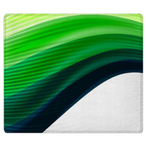Green Eco Abstract Line Composition Rugs 66186902