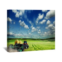 Green Field And Blue Sky Wall Art 86022492