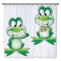 Green Frogs Bath Decor 2407623