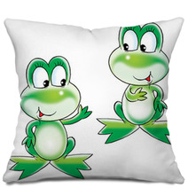 Green Frogs Pillows 2407623