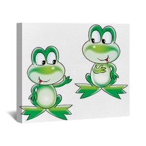 Green Frogs Wall Art 2407623