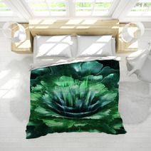 Green Futuristic Flower Bedding 55366873
