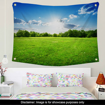 Green Grass And Trees Wall Art 67056802
