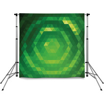 Green Grid Pattern Backdrops 58016804