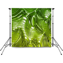 Green Liquid Metal Texture Backdrops 17582569