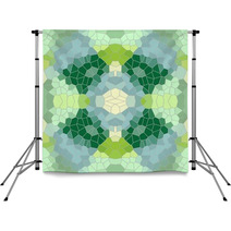 Green Mosaic Pattern Background Backdrops 73015273