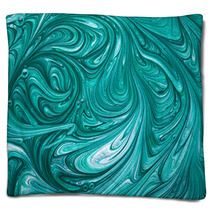 Green Nail Polish Texture Blankets 65634848