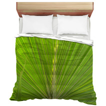 Green Palm Leaf Bedding 64322658