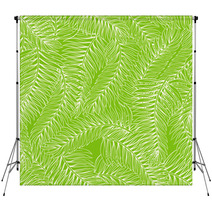 Green Palm Leaves Backdrops 69279006