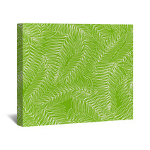 Green Palm Leaves Wall Art 69279006