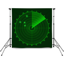 Green Radar Screen Backdrops 72318581