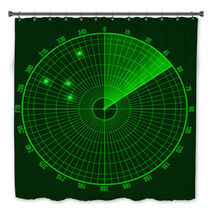 Green Radar Screen Bath Decor 72318581