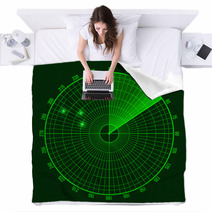 Green Radar Screen Blankets 72318581
