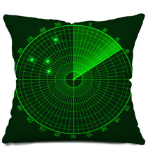 Green Radar Screen Pillows 72318581