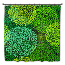 Green Repetitive Pattern Bath Decor 45781054